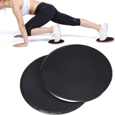 beautyhe Sliders Fitness Core Slider Sliding Discs Core Slider Gym Slider Discs Fitness Equipment for Women at Home Core Exercise Regulator Core Trainer Machine Black, 17.5 cm