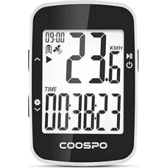 COOSPO BC26 GPS Bicycle Computer Bluetooth 5.0 Wireless Bicycle Computer Waterproof GPS Speedometer 2.3 Inch Screen with Automatic Backlight