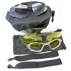 Generic Origin DV-55B Safety Glasses for Hunting with Case and Interchangeable Lenses