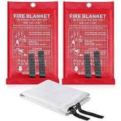 ARZU HEAVEN Feuerlöschdecken sichern Ihren Platz mit feuerhemmenden Notfalldecken – idealer Schutz für Küche, Zuhause, Camping, Grill, Auto, Büro, Lager, Schule, Picknick und Kamin
