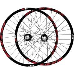 LHHL Bicycle front and rear wheels 26 inches / 27.5 inches / 29 inches CNC double-walled aluminium rim MTB bicycle wheel set 32H disc brake QR 8-10 speed cassette strokes ball bearings.