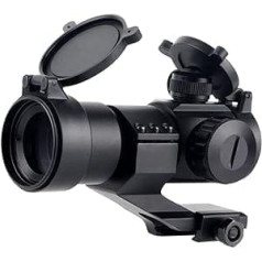 FOCUHUNTER Tactical Red Green Dot Reflex Visor Rifle Scope 4MOA 1x32 Picatinny Cantilever Rifle Scope for Airsoft Hunting Outdoor