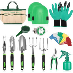 penobon Garden Tool Set, 13 Pieces Stainless Steel Garden Tools Set with Storage Bag, Gifts for Gardeners