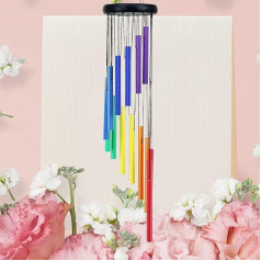 ASTARIN Ooutdoor Wind Chime Gift for Mother's Day Wedding etc 29 inch Rainbow