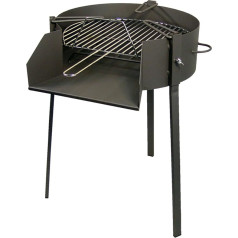 IMEX EL ZORRO 71581 Round Barbecue with Paella Stand Diameter 50 x 75 cm Black