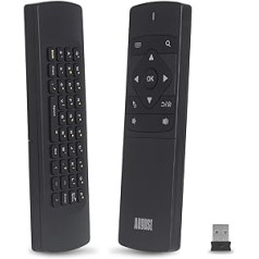 August PCR500-3in1 Air Mouse, Mini Tastatur und TV Fernbedienung für Windows, iOS und Android - Fernsteuerung für PCs, Smarte Fernseher, TV Receiver etc.