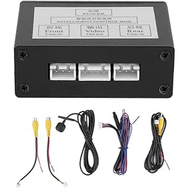 Camera Converter Channel Parking Space Camera Converter Front Rear View Video Switch Channel Control Box Adapter Car Accessories
