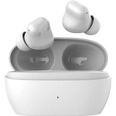 1More Wireless Earbuds, omthing AirFree Buds True Wireless Headphones, Bluetooth 5.3 Earbuds with Adjustable EQ, 44H Playtime In-Ear Headphones, Headphones with DNN Noise Cancelling Microphone, White