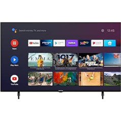 GRUNDIG 43 VOE 73 TV 43 Inch (108 cm) LED TV, Android 9 TV, 4K UHD, Dolby Digital, HDR10, Micro Dimming Engine, Chromecast Built-in, Bluetooth, Smart TV, Black