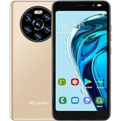 Elprico LANDVO Mate40 Smartphone, 5.45 Inch HD Screen Mobile Phone 1 + 8 GB, Dual SIM, 2000 mAh, Unlocked Android Phone (Gold)