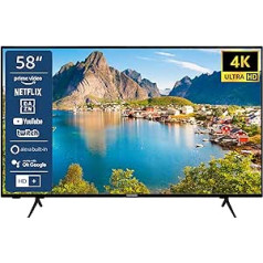 TELEFUNKEN XU58SN550S 58 Inch TV/Smart TV (4K Ultra HD, HDR Dolby Vision, Triple Tuner, Alexa Built-In, Dolby Atmos) HD+, 6 Months incl.