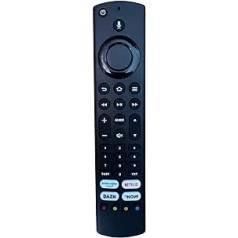 ALD187R Replacement Remote Control for Grundig Vision Fire TV Edition - No Programming Required 55GUB7065 55GUB7066 65GUB7060 65GUB7062 43VOE71 55VOE71 65VOE71 55VLX7020 (No Voice Function)