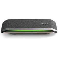 Poly Sync 40 Intelligent Conference Speaker - Flexible Workspaces - Connect to PC/Mac via USB-A or USB-C or Smartphone via Bluetooth - Compatible with Teams, Zoom