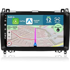 JOYX Android 12 Car Radio Suitable for Benz Viano/Sprinter/Freightliner Sprinter/W906 GPS Navigation | Rear View Camera Canbus Free | 2G + 32G | 9 Inch | With Steering Wheel Control 4G WiFi DAB