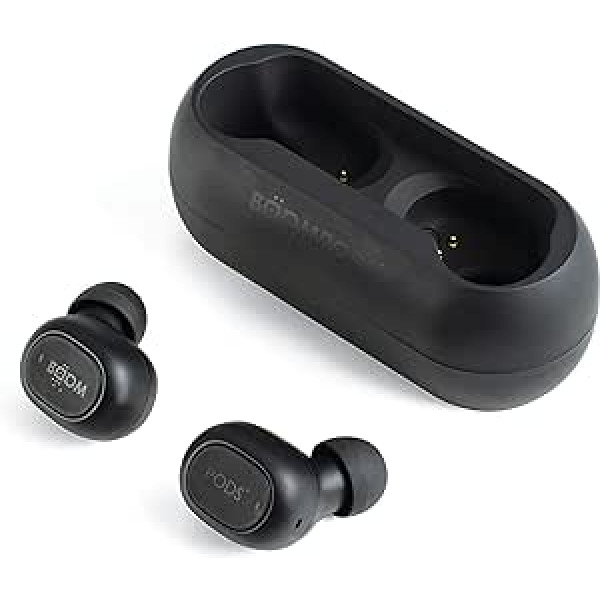 Boompods Boombuds GO True Wireless Earbuds (Black), BBGOBLK, One Size