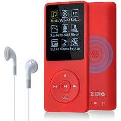 COVVY 8GB (support up to 64 GB SD memory card), portable MP3 music player, 70 hours music playback, lossless sound, Hi-Fi MP3 player.