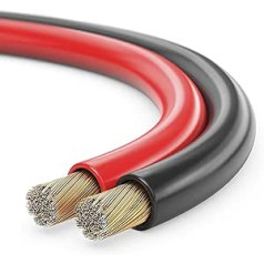 Sonero® 100 Metre 2 x 2.50 mm² CCA Speaker Cable/Box Cable, Colour: Red/Black