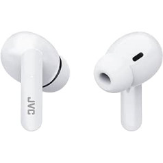 JVC HA-B5T True Wireless Bluetooth Earphones, 12 Hour Battery (White)