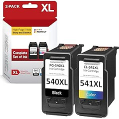 Neiber Printer Cartridges 540 541 XL, 540XL 541XL Multipack Compatible with Canon Printer Cartridges 540 541, PG-540XL CL-541XL for Canon Pixma TS5150 TS5151 TS5100 MG3650s MG4250 MG3550 MG3150 MG366