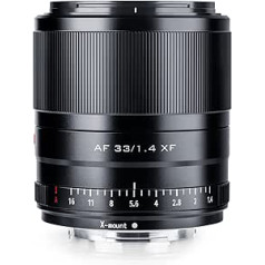 VILTROX AF 33 mm f1.4 STM XF Lens Autofocus Fixed Focus APS-C Portrait Compact Large Aperture Lens for Mirrorless Fujifilm 33 mm X-Mount Camera X-T3 X-H1 X20 X-T30 X-T20 X-T100 X-Pro2