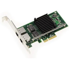 KALEA-INFORMATIQUE © Controller Card – 2 ports – Chipset Intel I350-T2 Server (nhi350am4/4x Gigabit PCIe Ethernet Port for PC)
