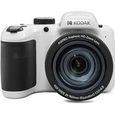 KODAK PIXPRO Astro Zoom AZ405-WH 20MP Digital Camera with 40x Optical Zoom, 24mm Wide Angle, 1080P Full HD Video and 3