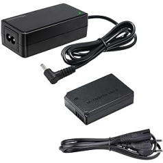 Hisewen ACK-E12 AC Power Adapter DR-E12 DC Coupler LP-E12 Dummy Battery Kit for Canon EOS M2, EOS M10, EOS M50, EOS M50 Mark ii, EOS M100, EOS M200 Cameras