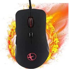 Zienstar Heated Mouse Winter Hand Warmer USB Gaming Mouse Heat 38-48°C Adjustable Matte Black