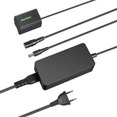 Neewer NP-FZ100 AC Power Supply and DC Coupler Dummy Battery Charger Kit Compatible with Sony A1, A9 II, A7R III, A7R IV, A7R V, A7S III, A7 III, A7 IV, A6600, A7C Cameras