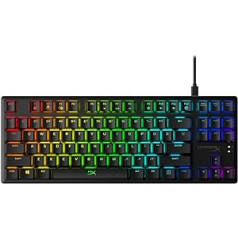 HyperX Alloy Origins Core - Mechanical TKL Gaming Keyboard (tenkeyless) - Compact Format - HyperX Blue - RGB LED Backlight (US Layout)