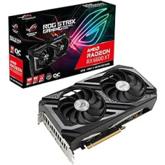 ASUS ROG Strix AMD Radeon RX 6600XT OC Gaming Graphics Card (8GB GDDR6, PCIe 4.0, Aura Sync, HDMI 2.1, DisplayPort 1.4a, ROG-STRIX-RX6600XT-O8G-GAMING) Black