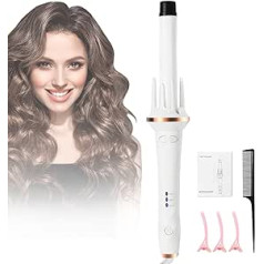 Hyadiertech Automatic Curling Iron, 28 mm Thick Curling Iron, Ceramic Coating, Intelligent 170 °C - 210 °C, 360° Rotating Curling Iron, for Large, Medium and Long Hair