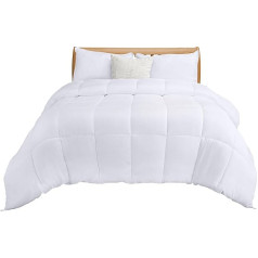 Utopia Bedding Duvet 240 x 260 cm, All-Year Duvet 280 GSM Filling, Microfibre Quilt (White)