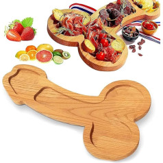 STOOKI Wooden Aperitif Board for Fruit Plates, Sausage Board, Ideal for Parties, BBQs, Unique Gifts, Large