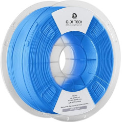 QIDI TECH PETG-Tough 3D Printer Filament, Tough PETG Filament 1.75 mm, 3D Printing Filament, 1 kg Spool (2.2 lbs), Suitable for High Speed Printing, Fits Most FDM 3D Printers, Blue