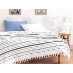 madame coco Bedspread | Bed Throw | Sofa Blanket with Pattern Blanket for 4 Seasons Quilted Blanket | Bed Throw Blanket Reversible Blanket Sofa Blanket 160 x 220 cm