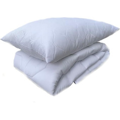 Duvet 155 x 200 cm Set with Pillow 80 x 80 cm - Duvet 155 x 200 cm 4 Seasons with Pillow 80 x 80 cm - All Season Duvet 155 x 200 cm Set with Pillow