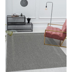 Mia's Lara Indoor & Outdoor Rug Flat Woven 160 x 220 cm Anthracite