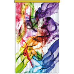 AG Design FCS L 7514 Curtains, Photo, Photo Print Smoke Coloured Curtains 140 x 245 CM 1 Part