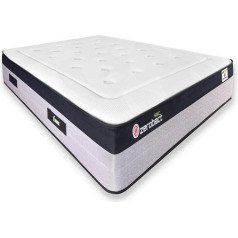 Matnature Memory Foam Mattress Sprung Feathers Viscoelatic White 90 x 200 cm