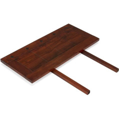 Woodkings ® Lapel Board 40 x 90 cm for Dining Table Texas Solid Wood Acacia Dark Brown Real Wood Rustic Extension Plate Table Extension Table Extension Kitchen Table Wooden Table Accessories Dining