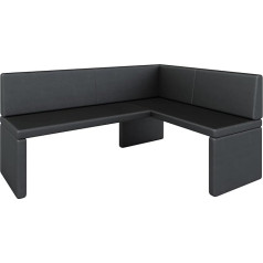 ‎Generic Akiko Corner Bench - Corner Bench Set for Your Dining Room, Kitchen, Modern, Sitting Area, Dining Nook. Perfect for Kitchen, Office and Reception. Solid and Strong Workmanship. (Soft 11, 168 x 128 cm