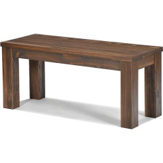 Naturholzmöbel Seidel Rio Santo Bench 100 x 38 cm Cognac Brown Solid Pine Oiled and Waxed Optional Matching Tables