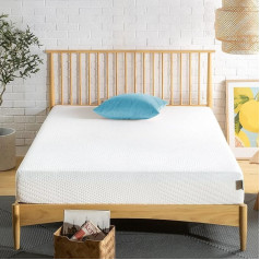 Zinus Green Tea Essential Memory Foam Mattress, 100 x 200 cm, Height 20 cm, H3-H4 Medium Firm, Cheap Mattress, Pressure Relief, Rolled Mattress, Oeko-Tex