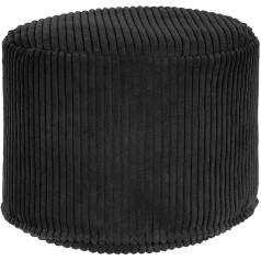 Dreamroots Pouf Stool - Round Cord Stool 50 x 50 x 35 cm - Couch Stool Living Room - Round Seat Pouf - Footstool for Armchairs - Round Stool Couch - Stool Sofa