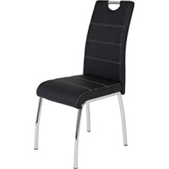 Hela SUSI S 910902 Dining Room Chair Faux Leather Black