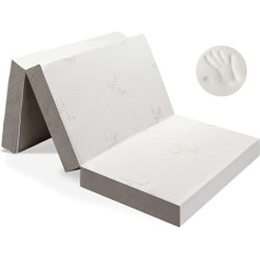 Milliard Guest Mattress, 3-Piece Folding Mattress, Memory Foam