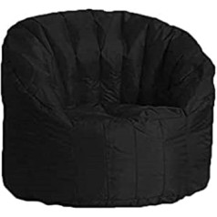 Talamo Italia Dmora Round Upholstered Chair 80 x 80 x 80 cm Black