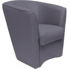 Liberoshopping.eu - La Tua Casa In Un Clik Valentina Bedroom Armchair in Eco Leather with High Quality Upholstered (Pearl Blackberry)