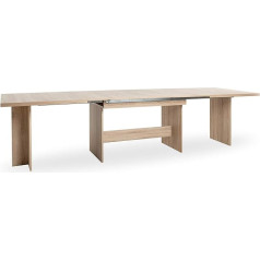 Iperbriko FINORI Ancona Sonoma Oak Extendable Dining Table Backdrop Table Dining Room Extendable up to Approx. 310 cm